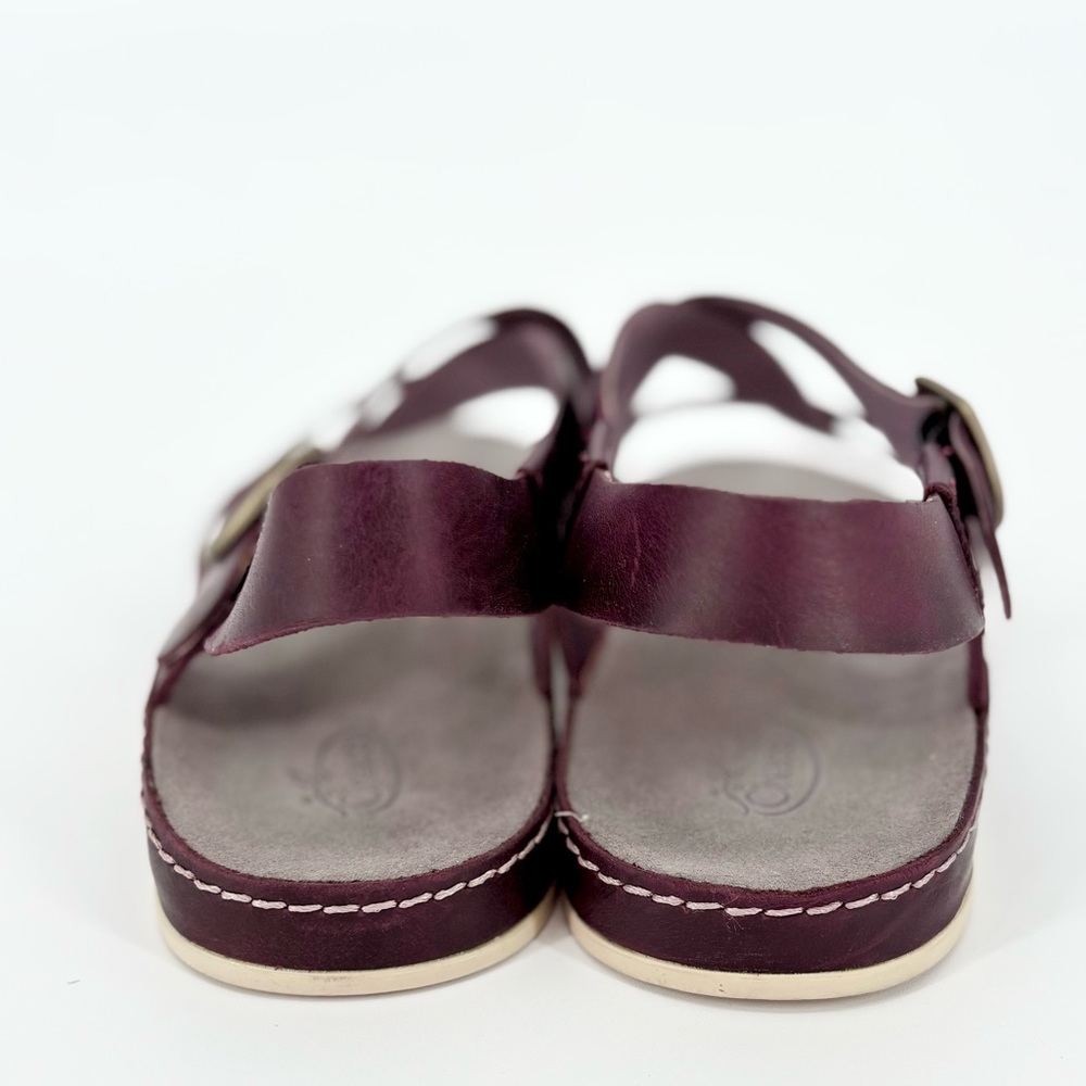 Chaco Leather Wayfarer Classic Z Sandal in Fig - Picture 6 of 15